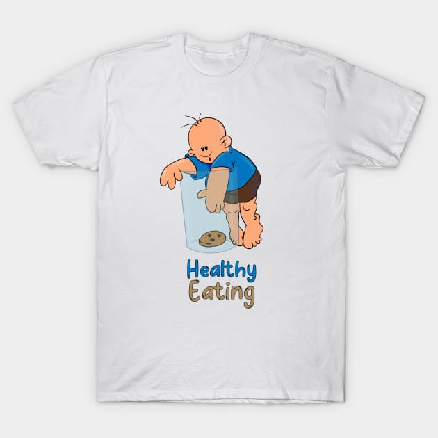 Healthy Eating T-Shirt by Cuffe Creations Tees